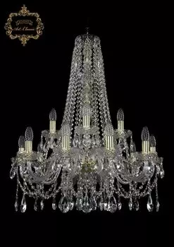 Подвесная хрустальная люстра 11.12 Art Classic 11.12.10+5.240.h-69.Gd.