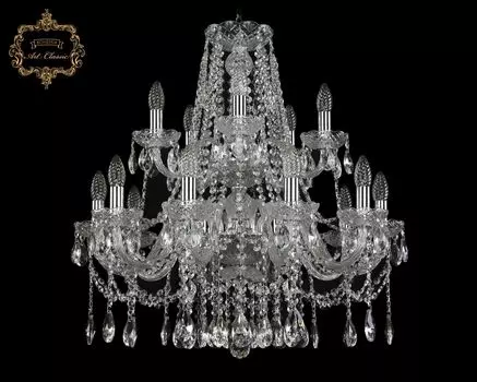 Подвесная хрустальная люстра 11.12 Art Classic 11.12.10+5.240.2d.Cr.Sp