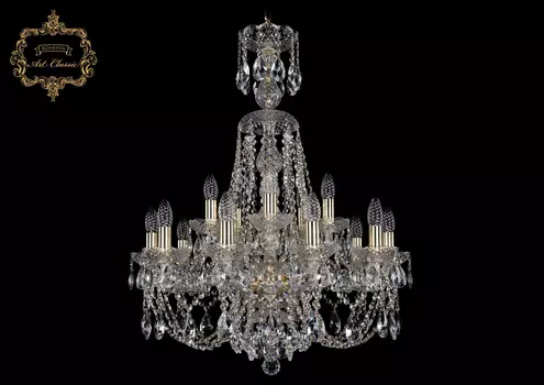 Подвесная хрустальная люстра 11.21 Art Classic 11.21.10+5.220.XL-82.Gd