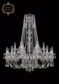 Подвесная хрустальная люстра 11.21 Art Classic 11.21.12+6.300.h-91.Cr.