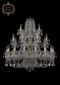 Подвесная хрустальная люстра 11.21 Art Classic 11.21.16+8+4.300.3d.Gd.