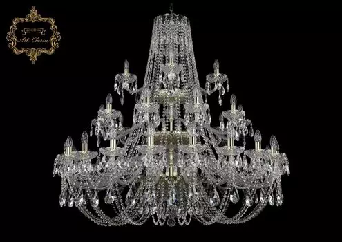 Подвесная хрустальная люстра 11.21 Art Classic 11.21.20+10+5.460.3d.Gd