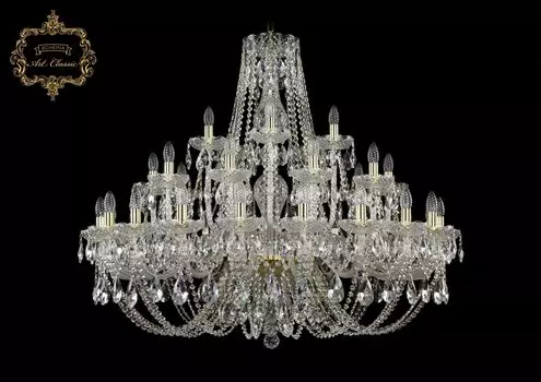 Подвесная хрустальная люстра 11.21 Art Classic 11.21.20+10+5.400.Gd.Sp