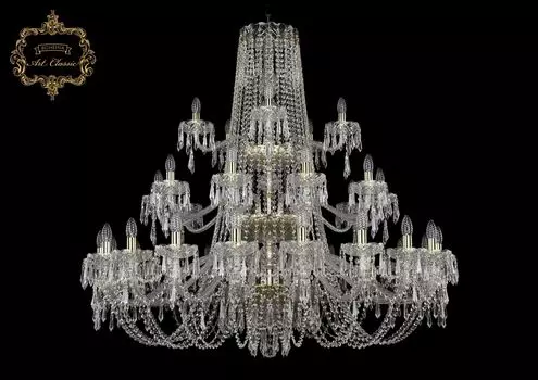 Подвесная хрустальная люстра 11.23 Art Classic 11.23.20+10+5.460.3d.Gd