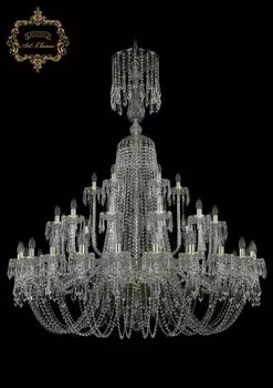 Подвесная хрустальная люстра 11.23 Art Classic 11.23.24+12+6.530.XL-17