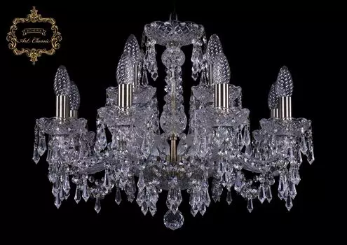 Подвесная хрустальная люстра 11.23 Art Classic 11.23.8+4.200.Br.Dr