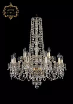 Подвесная хрустальная люстра 11.24 Art Classic 11.24.10+5.220.h-82.Gd.