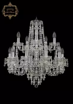 Подвесная хрустальная люстра 11.24 Art Classic 11.24.10+5.200.Gd.Cr.V0