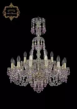 Подвесная хрустальная люстра 11.24 Art Classic 11.24.12+6.220.XL-78.Gd