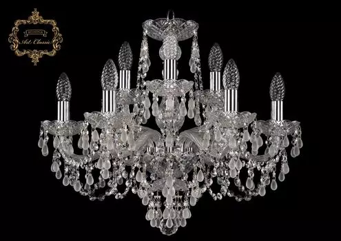 Подвесная хрустальная люстра 11.24 Art Classic 11.24.6+3.200.Cr.V0300