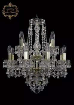 Подвесная хрустальная люстра 11.24 Art Classic 11.24.8+4.165.2d.Gd.V03