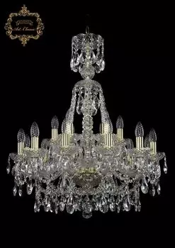 Подвесная хрустальная люстра 11.25 Art Classic 11.25.12+6.220.XL-80.Gd