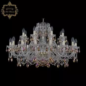 Подвесная хрустальная люстра 11.25 Art Classic 11.25.16+8.360.Gd.Sp.K7