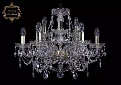 Подвесная хрустальная люстра 11.25 Art Classic 11.25.6+3.200.Gd.Sp