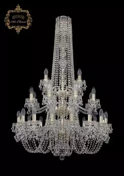 Подвесная хрустальная люстра 11.26 Art Classic 11.26.16+8+4.300.h-130.