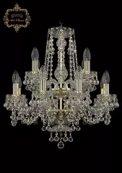 Подвесная хрустальная люстра 11.26 Art Classic 11.26.8+4.165.2d.Gd.B