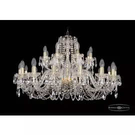 Подвесная хрустальная люстра 1402 Bohemia 1402/16+8/360 G