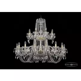Подвесная хрустальная люстра 1402 Bohemia 1402/16+8/400/2d G