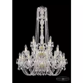 Подвесная хрустальная люстра 1402 Bohemia 1402/16+8+4/300/h-123/3d G