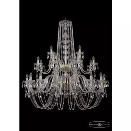 Подвесная хрустальная люстра 1402 Bohemia 1402/16+8+4/460/2d G