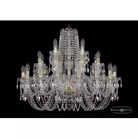 Подвесная хрустальная люстра 1402 Bohemia 1402/16+8+4/300 G