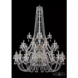 Подвесная хрустальная люстра 1402 Bohemia 1402/20+10+5/530/h-206/3d G