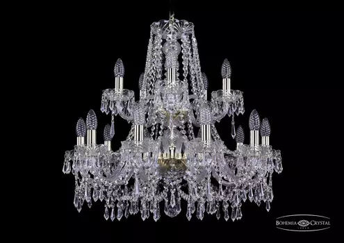 Подвесная хрустальная люстра 1403 Bohemia 1403/10+5/240/2d G
