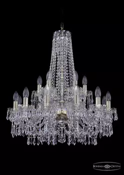 Подвесная хрустальная люстра 1403 Bohemia 1403/12+6/240/h-76 G