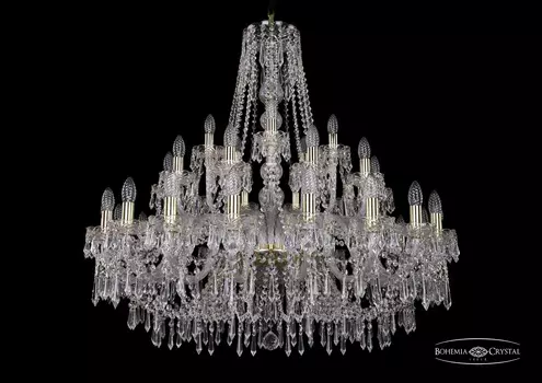 Подвесная хрустальная люстра 1403 Bohemia 1403/20+10+5/360 G