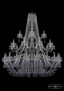 Подвесная хрустальная люстра 1403 Bohemia 1403/20+10+5/530/3d Ni