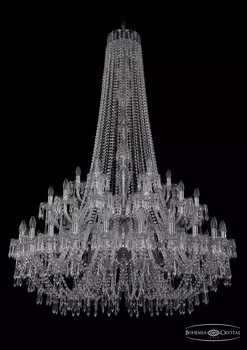 Подвесная хрустальная люстра 1403 Bohemia 1403/24+12+6/460/h-177/2d Ni