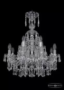 Подвесная хрустальная люстра 1403 Bohemia 1403/8+4/195/XL-65 Ni