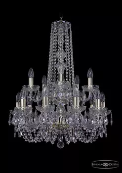 Подвесная хрустальная люстра 1406 Bohemia 1406/10+5/195/h-75/2d G