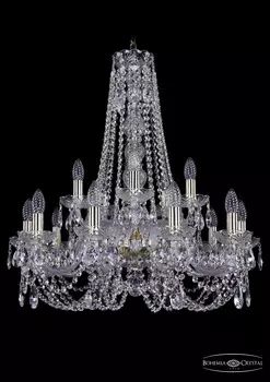 Подвесная хрустальная люстра 1406 Bohemia 1406/10+5/240/h-75 G