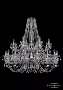 Подвесная хрустальная люстра 1406 Bohemia 1406/16+8/400/2d G
