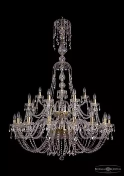 Подвесная хрустальная люстра 1406 Bohemia 1406/16+8+4/400/XL-160/2d G
