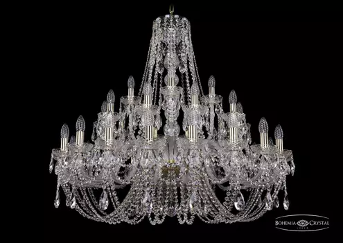 Подвесная хрустальная люстра 1406 Bohemia 1406/20+10+5/360 G