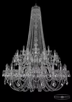 Подвесная хрустальная люстра 1406 Bohemia 1406/20+10+5/400/h-160/2d Ni