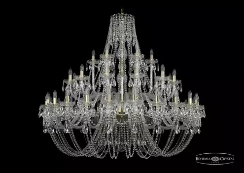 Подвесная хрустальная люстра 1406 Bohemia 1406/20+10+5/530 G