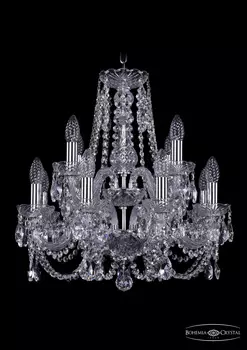Подвесная хрустальная люстра 1406 Bohemia 1406/8+4/160/2d Ni