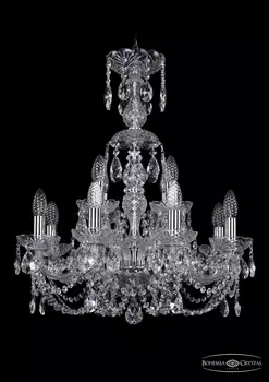 Подвесная хрустальная люстра 1406 Bohemia 1406/8+4/195/XL-64 Ni