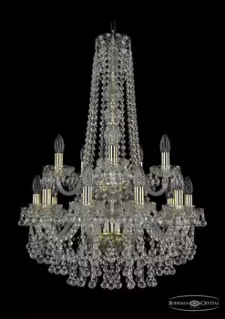 Подвесная хрустальная люстра 1409 Bohemia 1409/10+5/195/h-83/2d G