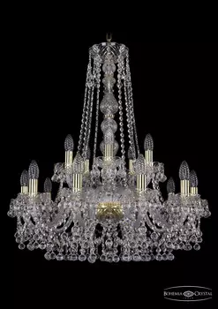 Подвесная хрустальная люстра 1409 Bohemia 1409/10+5/240/h-77 G