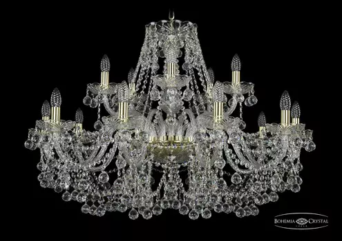 Подвесная хрустальная люстра 1409 Bohemia 1409/10+5/360 G