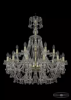 Подвесная хрустальная люстра 1409 Bohemia 1409/12+6/300/XL-95 G