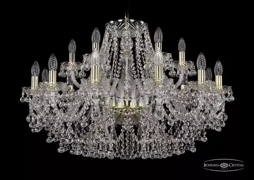 Подвесная хрустальная люстра 1409 Bohemia 1409/12+6/300 G