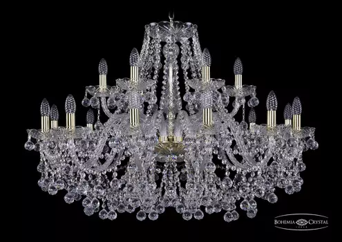 Подвесная хрустальная люстра 1409 Bohemia 1409/12+6/360 G