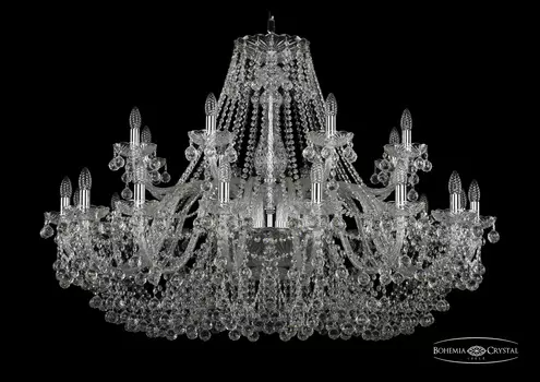 Подвесная хрустальная люстра 1409 Bohemia 1409/16+8/460 Ni