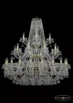 Подвесная хрустальная люстра 1409 Bohemia 1409/20+10+5/400/3d G