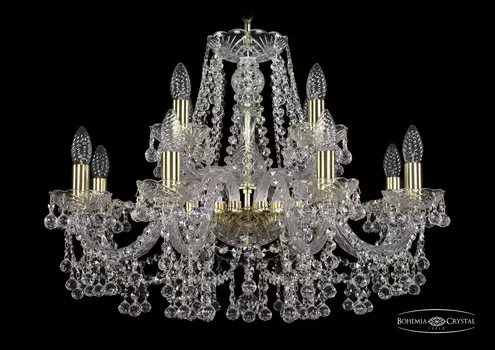 Подвесная хрустальная люстра 1409 Bohemia 1409/8+4/240 G